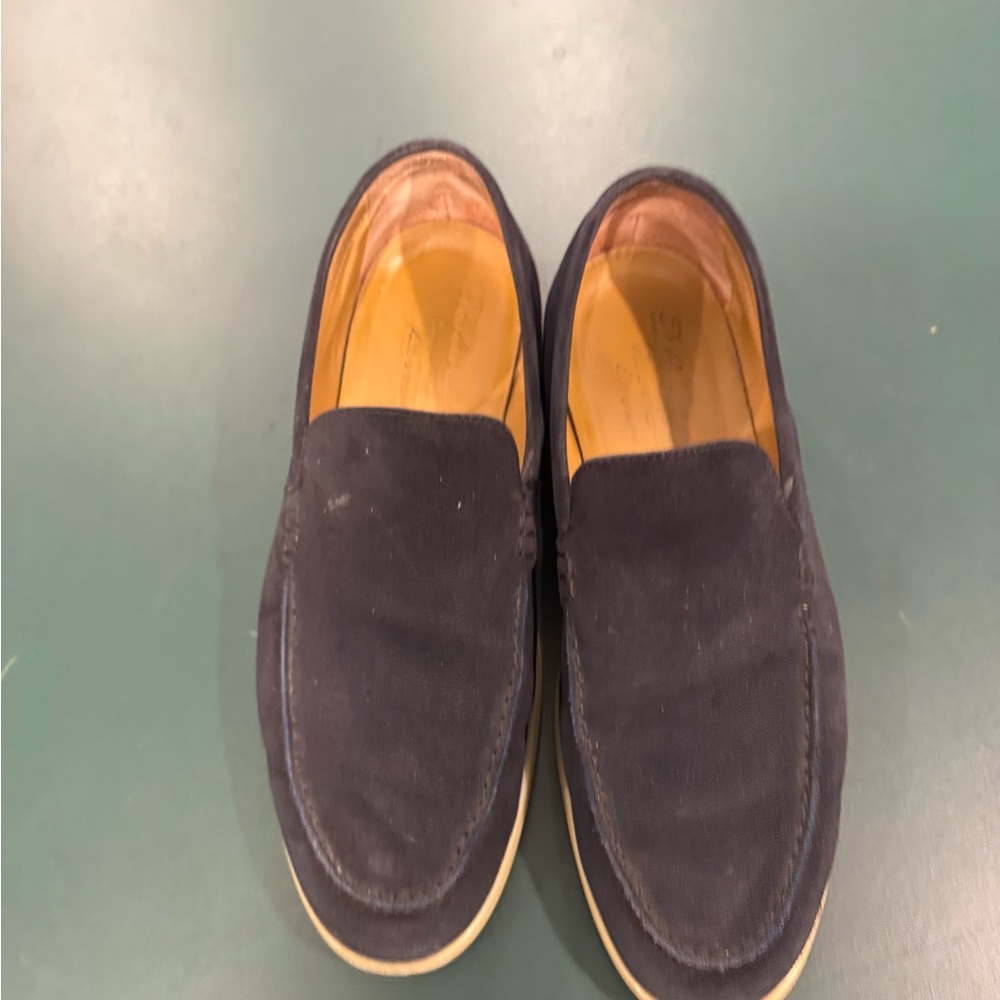 Calziature Belfiore Milano Men's Navy Slip-On Shoes